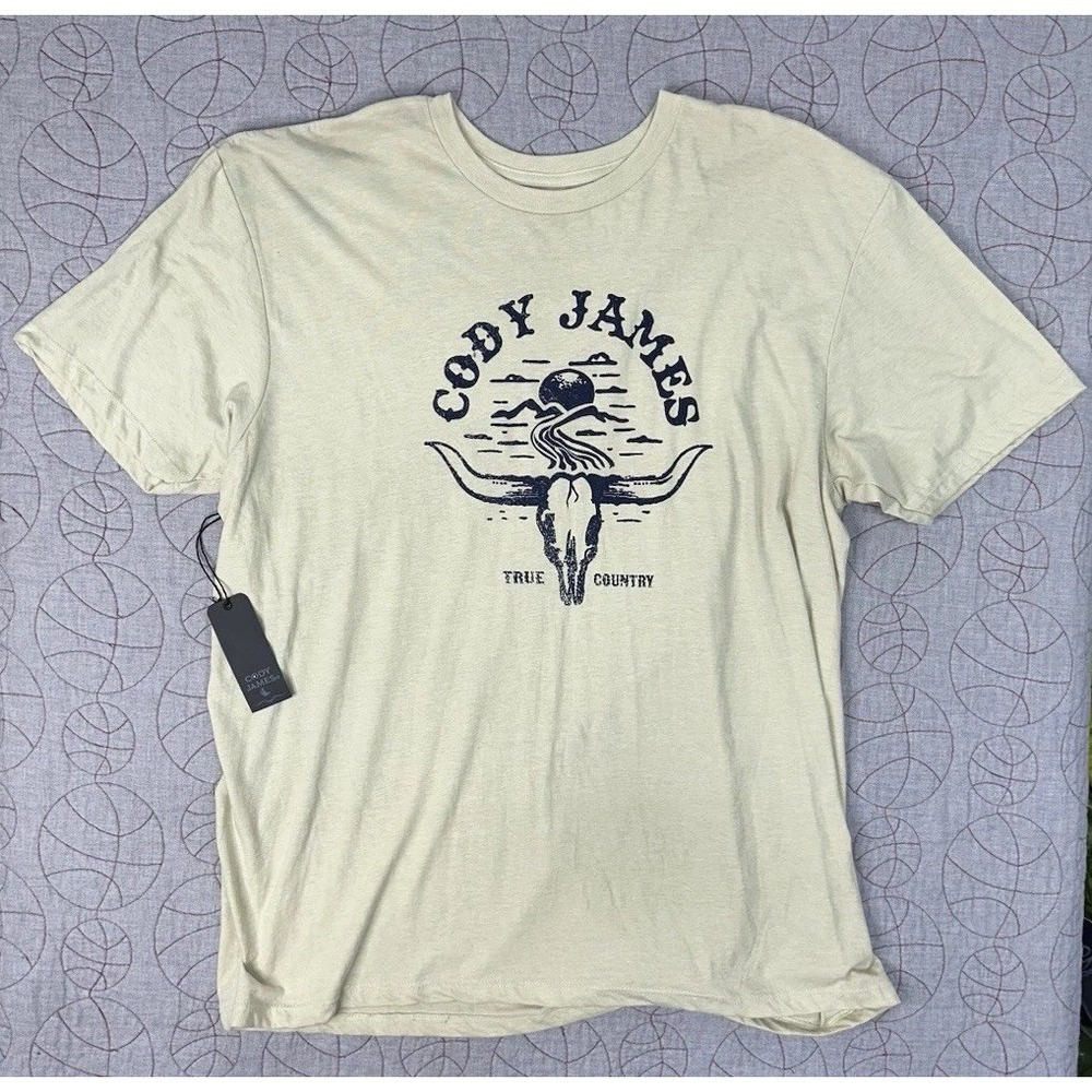 Cody James T-Shirt Wheat El Rancho Graphic Longhorn / Men's XL‎
